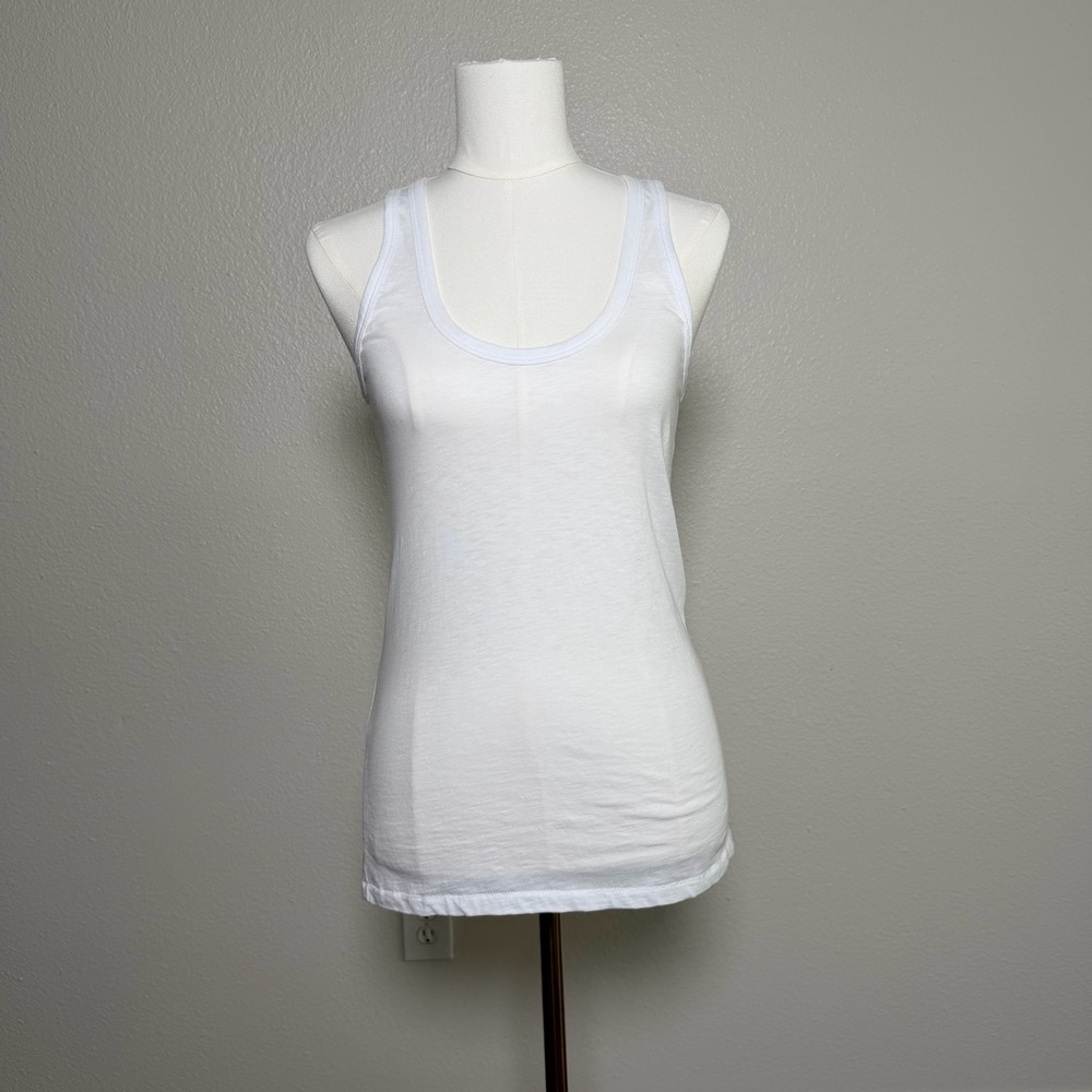 Rag & Bone/JEAN White Scoop Neck Tank Top XS